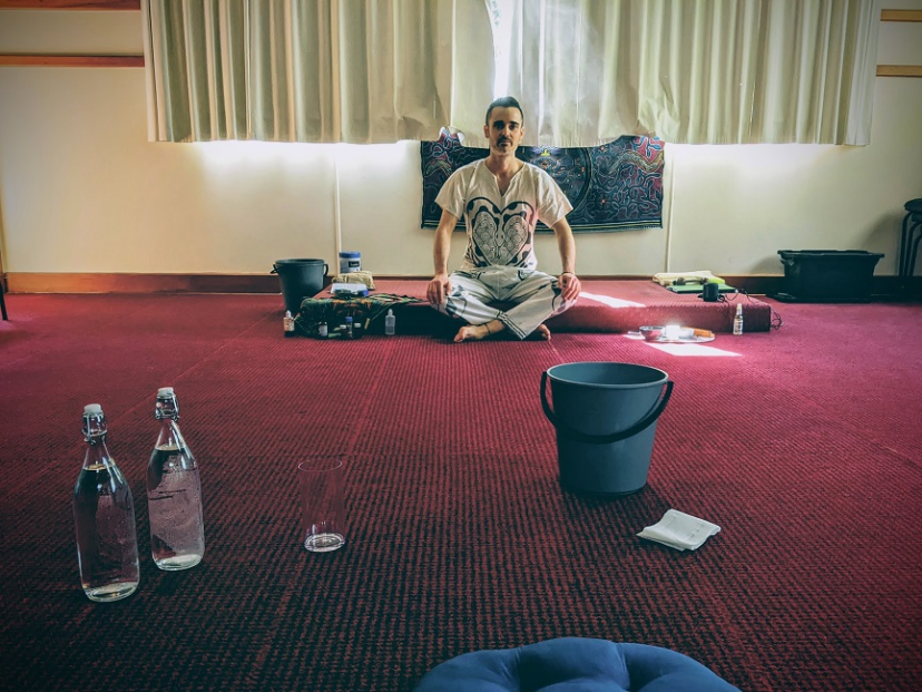 Ben, certified IAKP kambo practitioner, during a session in Christchurch, New Zealand